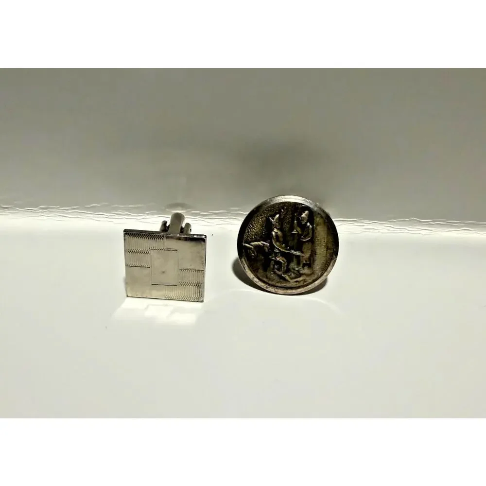 Lot of 6 Vintage Cufflink Pairs - and 2 Singles Mixed Styles